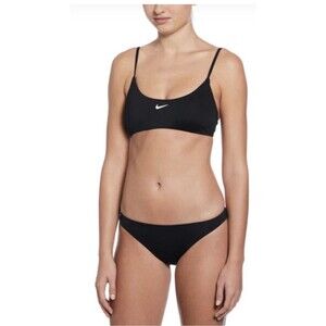 Nike Essential Women's Racerback Black 2 Piece Bikini Set Size M